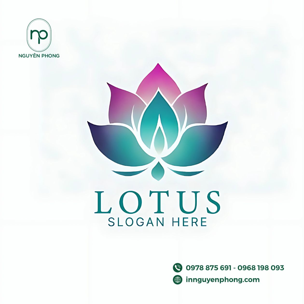 Mẫu logo hoa sen